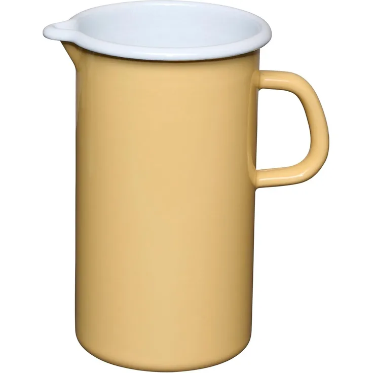 RIESS 0836-124 Emaillekrug 1,5 L, Sunshine, H 19 cm / Emaille Krug