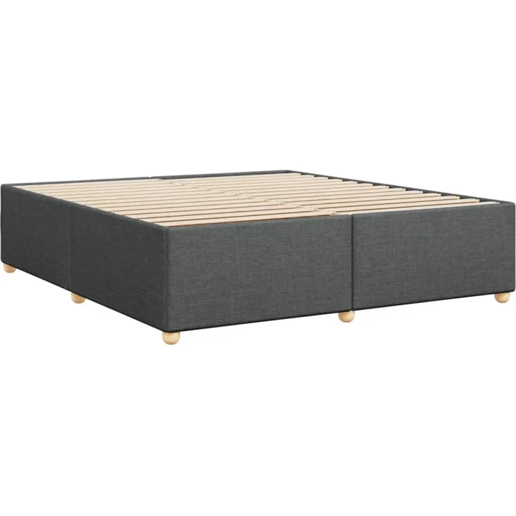 vidaXL Bettgestell ohne Matratze Dunkelgrau 180x200 cm Stoff 3284751 – Bild 6