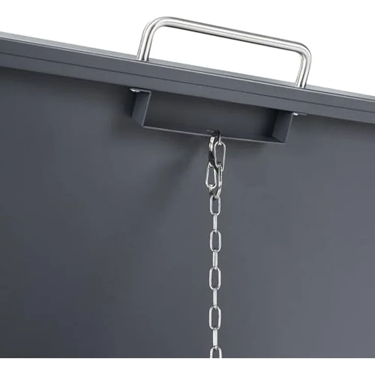 Mülltonnenbox 480 L PIACENZA Doppelt Metall Dunkelgrau – Bild 7