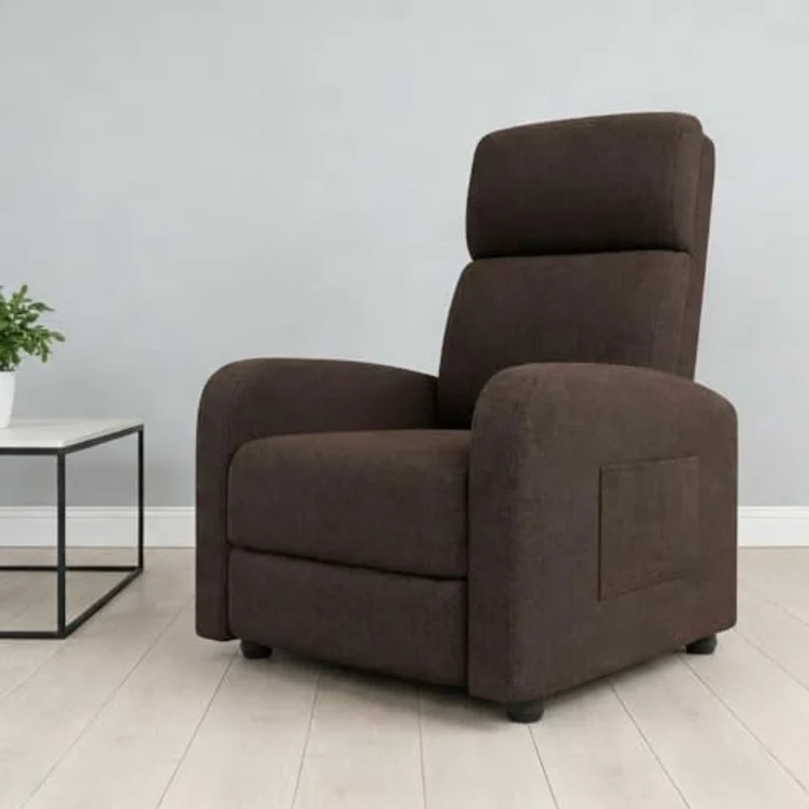 GarveeHome Relaxsessel Fernsehsessel Ruhesessel Liegesessel mit Liege-Funktion Polstersessel Leinen verstellbar Einzelliegesessel Wohnzimmer Schlafzimmer Heimkino – Bild 2