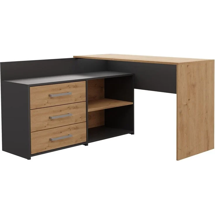 ibonto SCHREIBTISCH Maße: Breite: 120x50x76 cm Korpus: ANTHRAZIT Computertisch (H 76 x T 50 x B 120 cm) – Bild 1