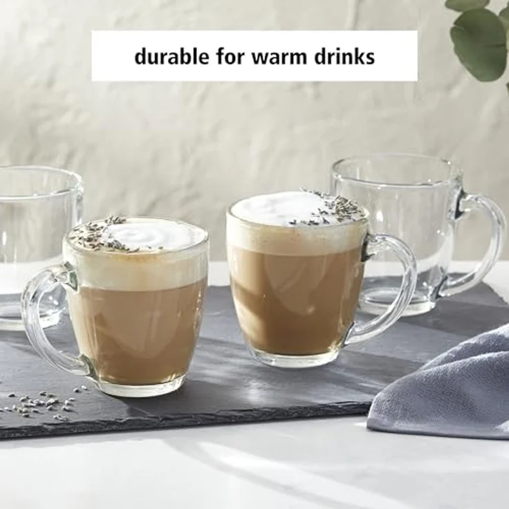 LIBBEY Gläser-Set Tasse -TAPERED-, 458 ml, Ø 10 cm, H: 10,5 cm, 6er Set, 6-tlg, Glas, hochwertig verarbeitet, im modernen Design – Bild 4
