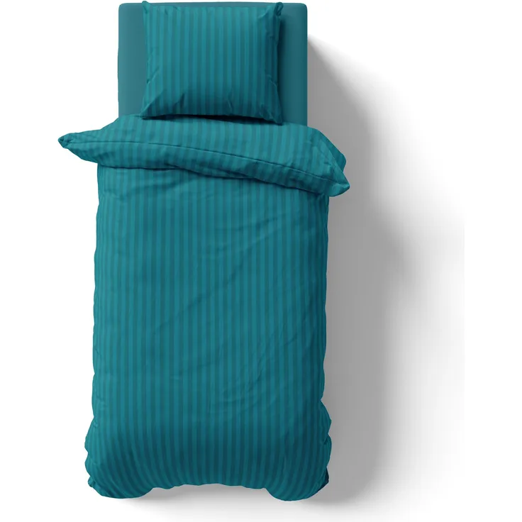 TRENDBUY24 Bettwäsche Bettwäsche Damast Bettwäsche gestreift Hotelbettwäsche Bettbezug, Mikrofaser, 2 teilig, peachfinish