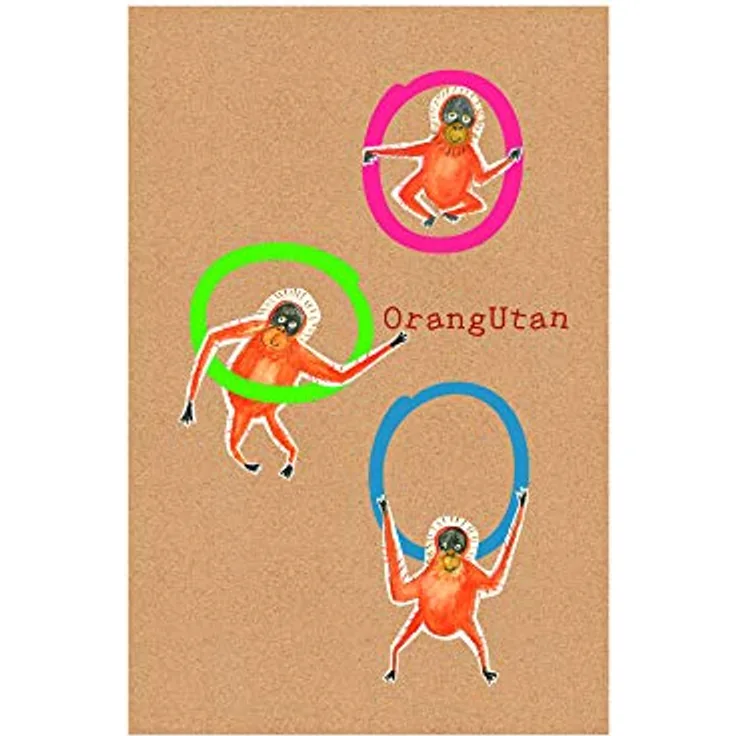Komar ABC Animal O, Wandbild Poster für Kinderzimmer mit Buchstaben, 30 x 40 cm, hochqualitativer Druck auf fotopapier, ohne Rahmen