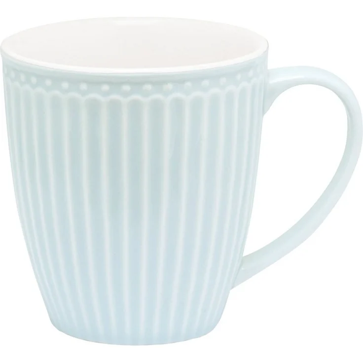 Greengate Becher Alice Becher mit Henkel pale blue 0,4 l, Stoneware – Bild 5