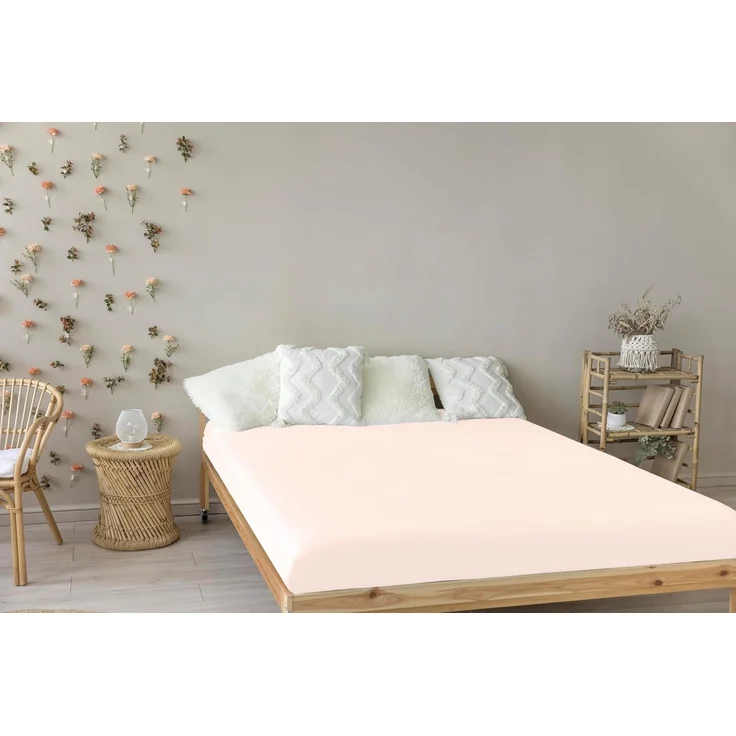 Livessa Spannbettlaken 160x200 cm aus Baumwolle Single-Jersey Stoff 140 g/m², Spannbetttuch/Bettlaken mit 30cm Matratzenhöhe, Ultra weich und atmungsaktiv – Bild 5
