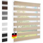 Doppelrollo Doppelrollo Klemmfix sand 50x140 cm, Foxx