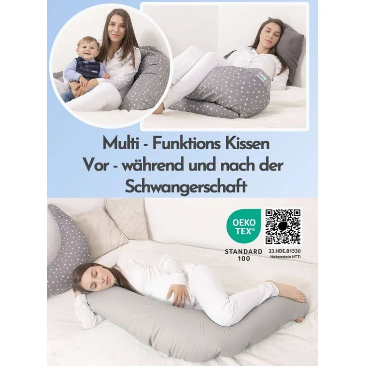 pic Bear Stillkissen PREMIUM 194 cm, Melange Linen : Melange Linen – Bild 6