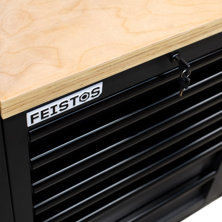 Feistos Werkstatteinrichtung EOS 12 Blackline, 356 x 61 x 200 cm (B x T x H) – Bild 3