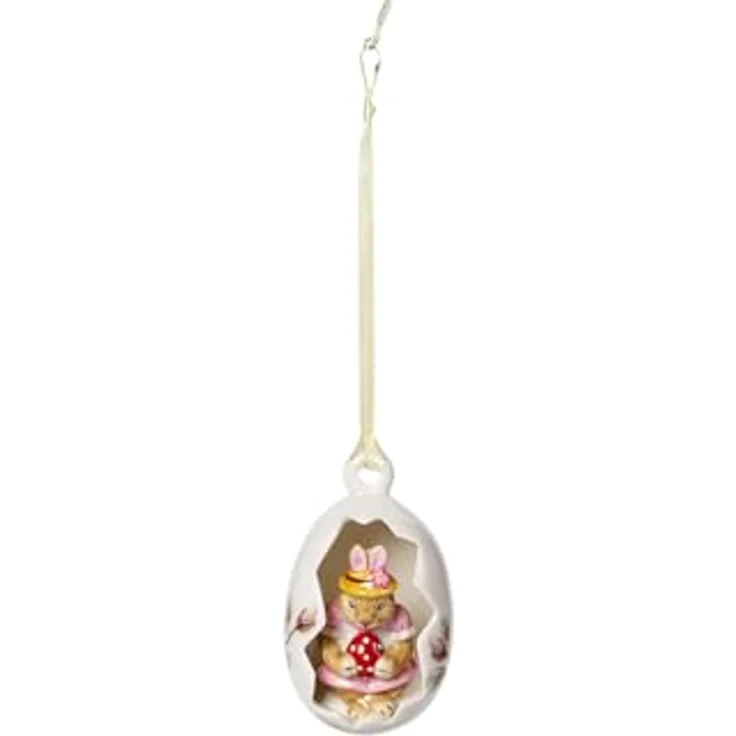 Villeroy & Boch Bunny Tales Ei-Ornament Anna Blüten rosa – Bild 2