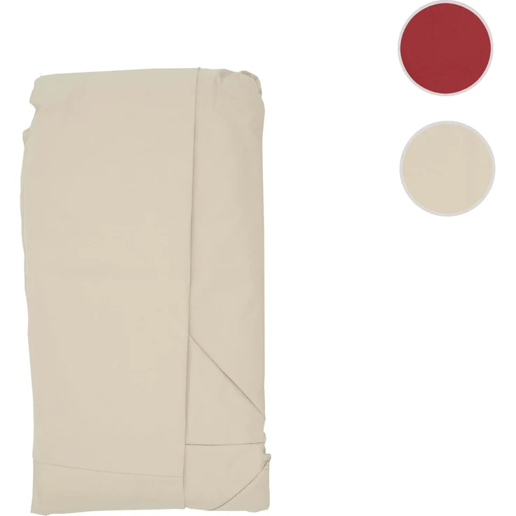 Sonnenschirmbezug HWC-A96, 8 Streben rund Ø4m 220g/m² Polyester, Ersatz-Bezug z.B. für Ampelschirm HWC-A96 ~ creme-beige – Bild 8