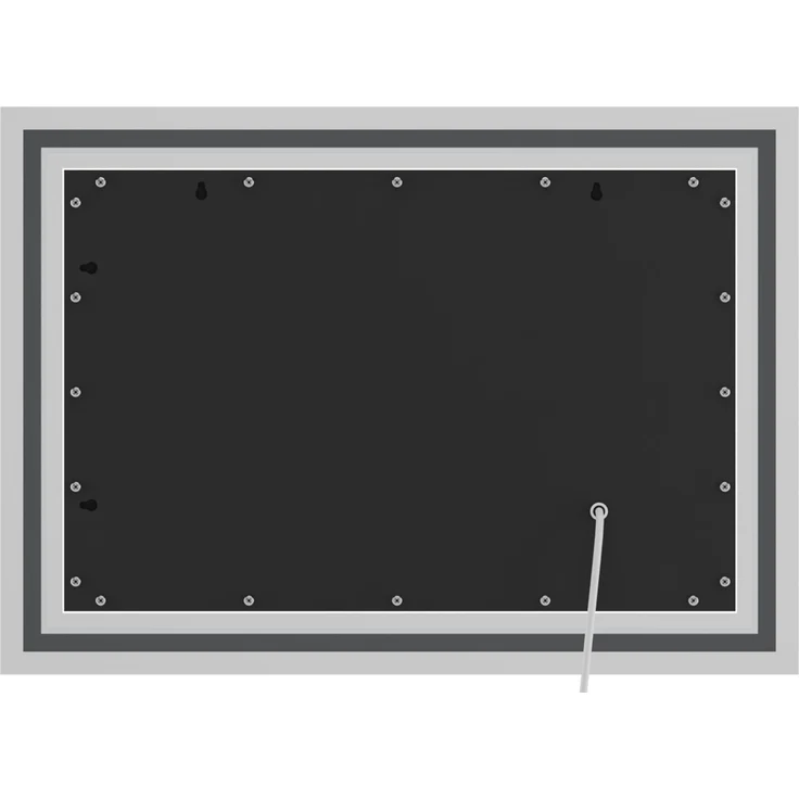 CLP Badspiegel Jaffrey Anti-Beschlag Quer- und Hochformat LED dimmbar 3 Licht-Modi,50x70 cm – Bild 7