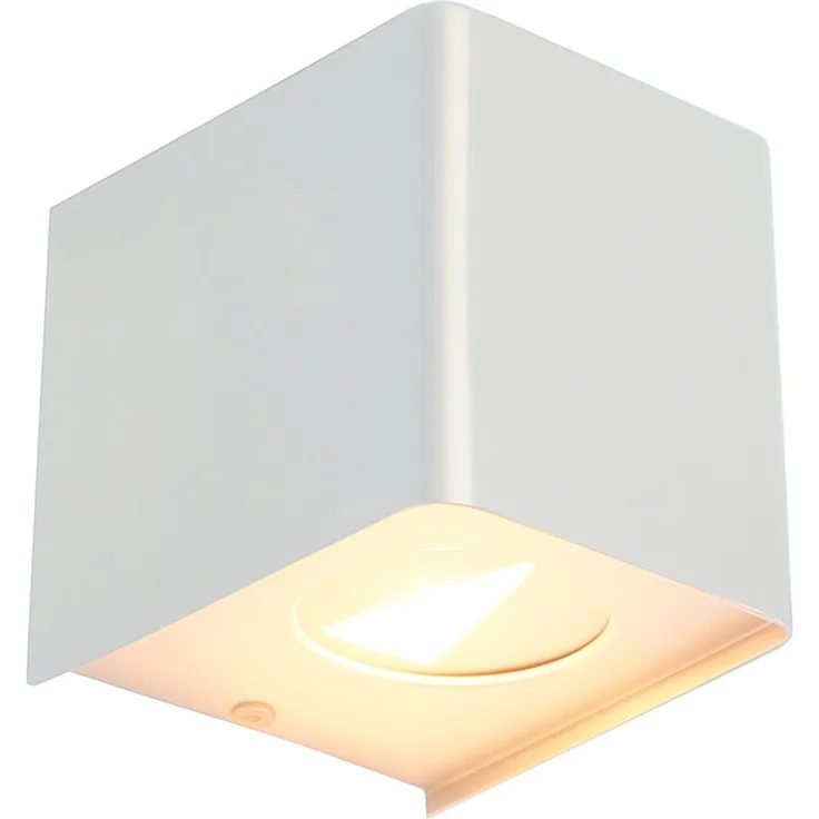 LED Außen-Wandleuchte, weiß, Down-Strahler, H 11,5 cm