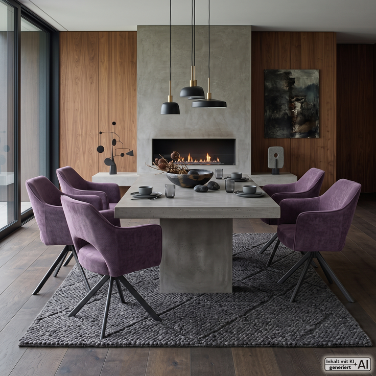 Wohn Schick TAVIRA Drehstuhl, TV4S77ME,Bezug: merlot, Gestell: schwarz,Taschenfederkern, mit Armlehnen - H 85 cm x T 61 cm x B 64 cm – Bild 3