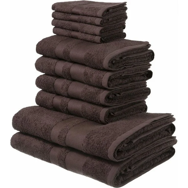OTTO home Handtuch Set Vanessa, 10-tlg Handtuch-Set, in Standard- und Premium-Qualität, weich, Walkfrottee (Set, 10-St), 100% Baumwolle, Duschtücher, Handtücher, Gästetücher, mit Bordüre – Bild 4