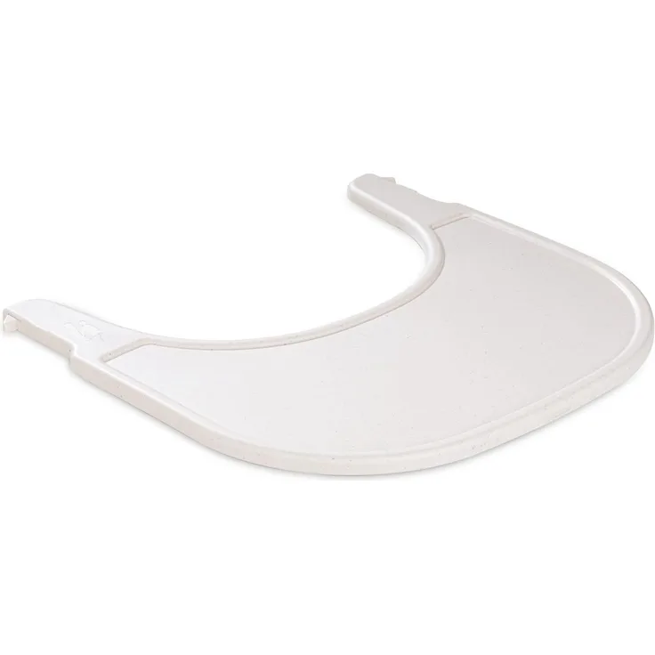 Hauck Einklick Hochstuhl Essbrett Alpha Click Tray aus GRS Zertifiziertem Recyceltem Material, Schnelle Befestigung ohne Werkzeug am Hochstuhl Alpha+ oder Beta+, Einfach zu Reinigen (Beige)