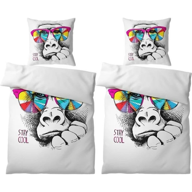 Sanilo Bettwäsche Stay Cool 135x200 cm, Bettbezug und Kissenbezug, Baumwolle, 4 teilig – Bild 4