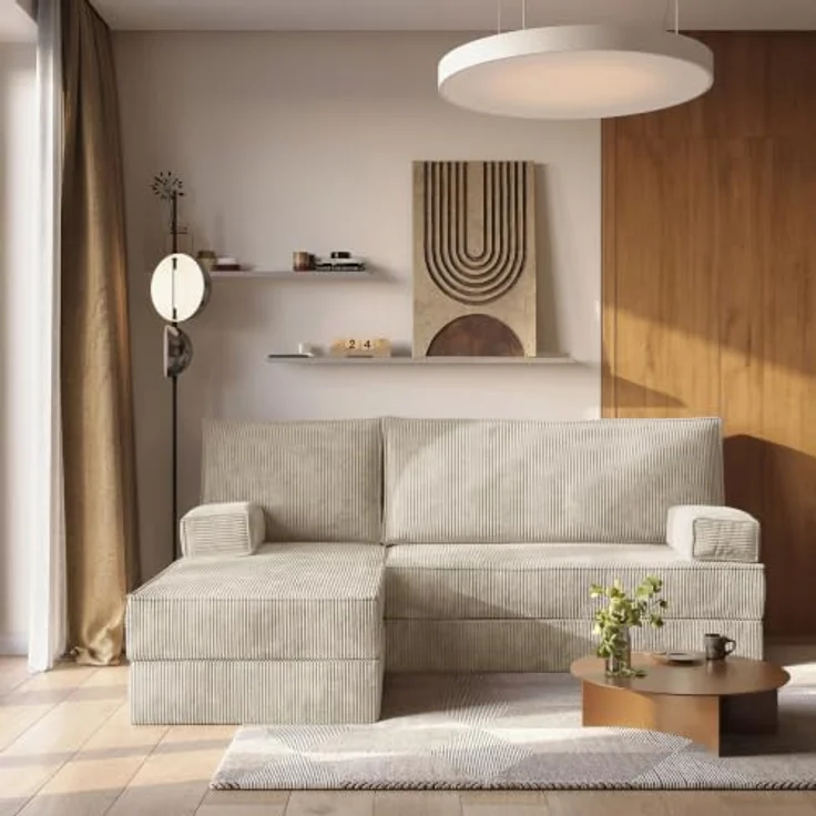 Masseno Ecksofa NOTIA, modulares Boneless Sofa mit Schlaffunktion, 200 cm Breite, POSO 100 Farbvariante – Bild 5