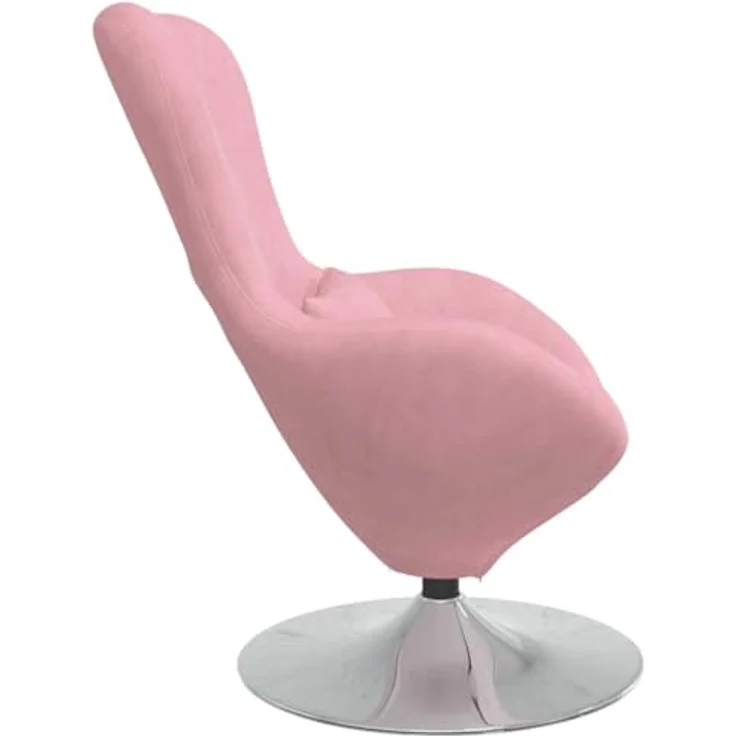 vidaXL Eiersessel Rosa Samt 42002728 – Bild 10
