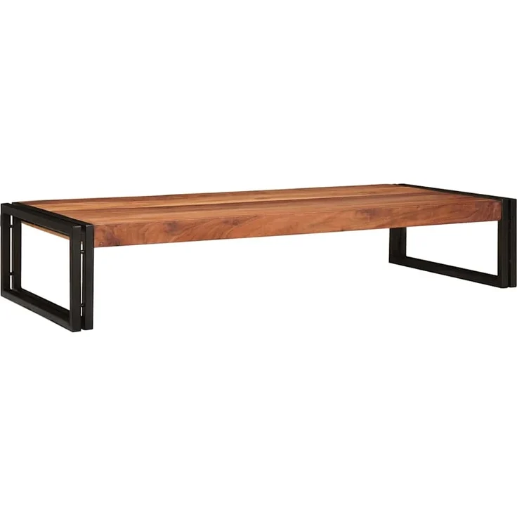 vidaXL Badregal mit Regal Braun 120 x 50 x 23 cm Massivholz Akazie 4102764 – Bild 2