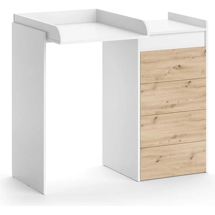 Waschmaschinenschrank Alf Weiß 116 x 98 cm mit 4 Schubladen Vicco – Bild 9