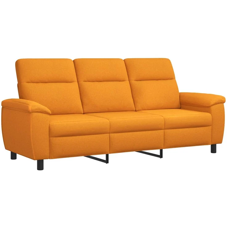 vidaXL Sofa Dunkelgelb 214 x 90 x 95 cm Stoff 42040973 – Bild 1