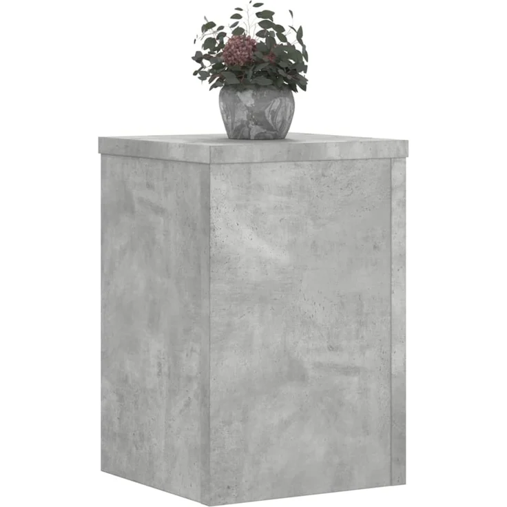 vidaXL Pflanzenständer 2 Stk. Betongrau 20x20x30 cm Holzwerkstoff 852900 – Bild 8