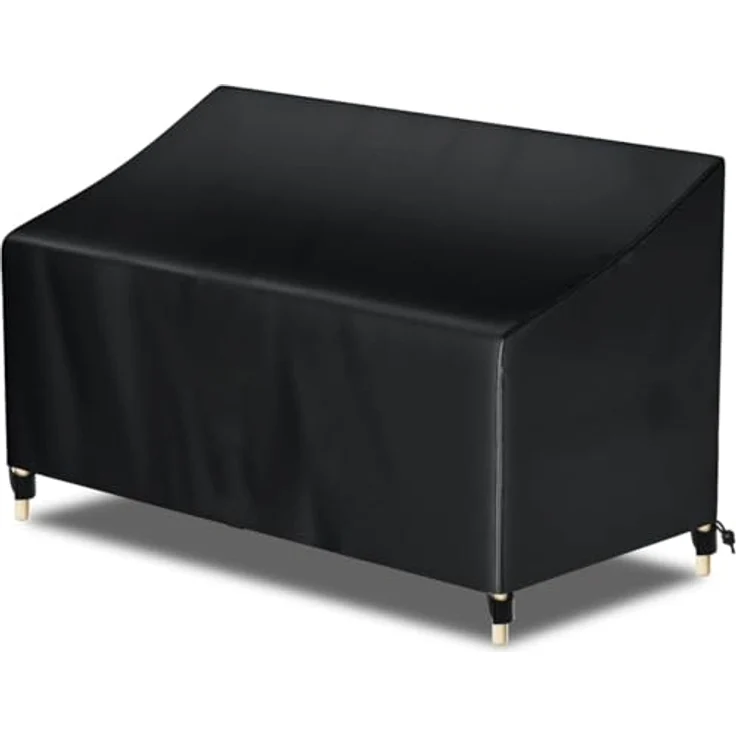 Awnic Gartenbank Abdeckung Hülle für Schutzhülle Abdeckplane Gartenbank Wasserdicht 210D 3 Sitzer 160X70X60/88cm – Bild 2