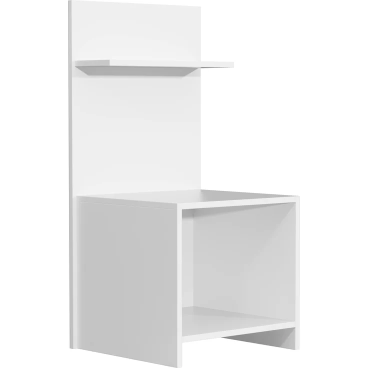 VCM Nachttisch Malisa 920335 Weiß H. 91 x B. 45 x T. 40 cm – Bild 2