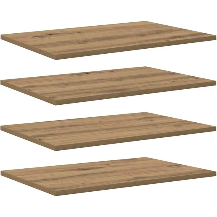 vidaXL Regalbrett 4 pcs Braun 60 x 40 x 1,5 cm Holzwerkstoff 875055 – Bild 2
