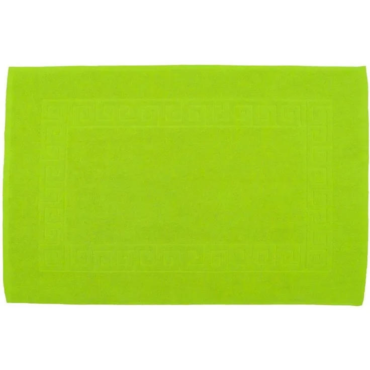 Julie Julsen Badematte 1-Badematte-Apfelgrün-50 x 80 cm, Baumwolle, Spiral