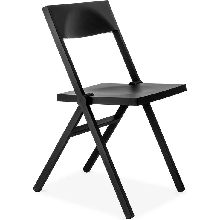 Alessi Piana ASPN9017 - Design-Klappstuhl, in Polypropylen, Verstärkt mit Glasfaser, Schwarz