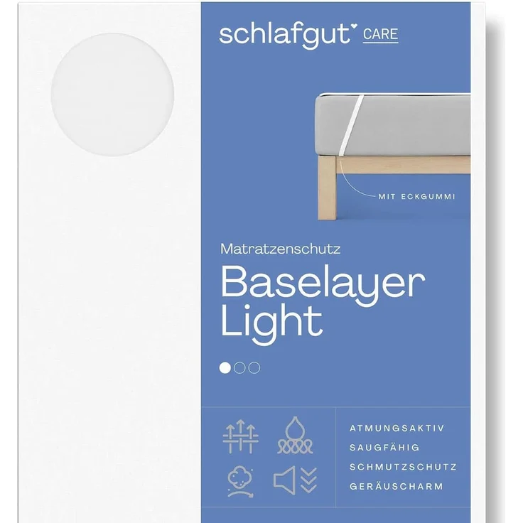 Matratzenauflage Baselayer Matratzenschutz Light Schlafgut, mit Eckgummis – Bild 1