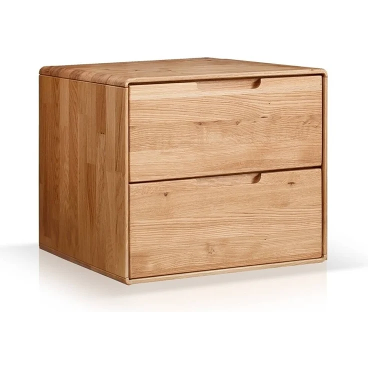 Nachttisch 51x45cm "Kent" Wildeiche massiv – Bild 2
