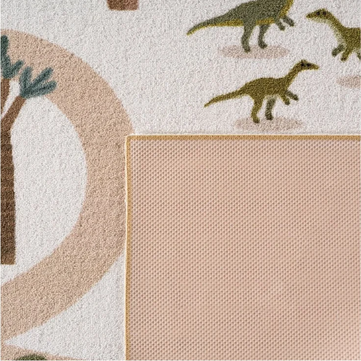 SIMPEX24 Teppich Bunte Dino Welt, Rechteckig, Höhe: 8 mm, Teppich Kinderzimmer – Bild 3