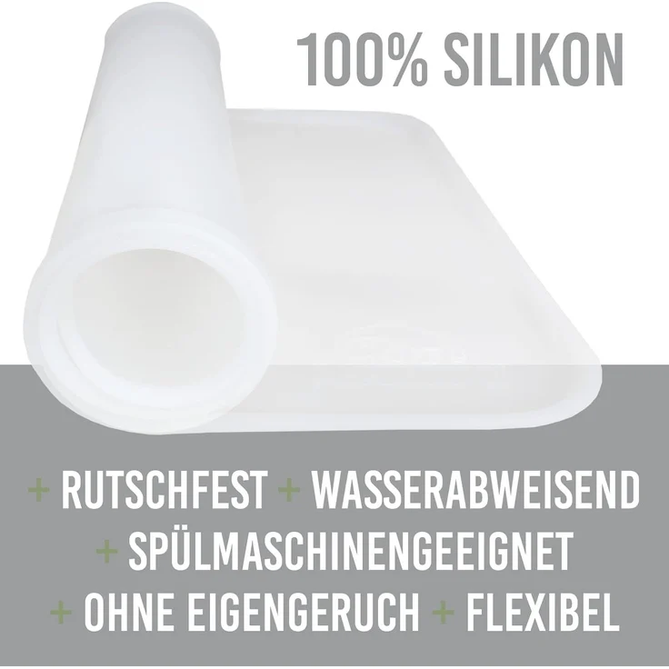 KaraLuna© Basic Unterlage rutschfest, Silikon transparent, 60x40 cm – Bild 5