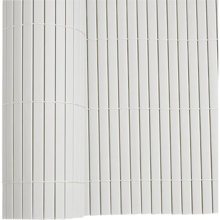 vidaXL Gartenzaun Doppelseitig Weiß 1,8x5 m PVC 42002623 – Bild 8