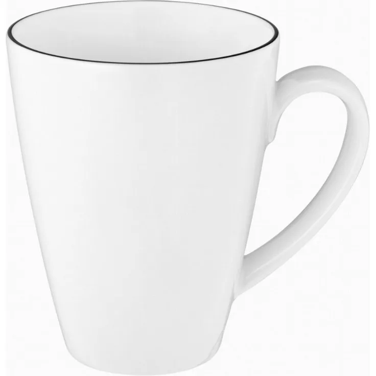 Seltmann Weiden Lido Black Line Kaffeebecher Tambel 350 ml 6er Set