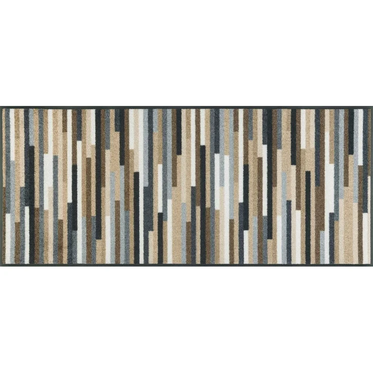 wash+dry by Kleen-Tex Teppich Mikado Stripes, rechteckig, Höhe: 7 mm, modernes Streifen Design, rutschhemmend, waschbar – Bild 1