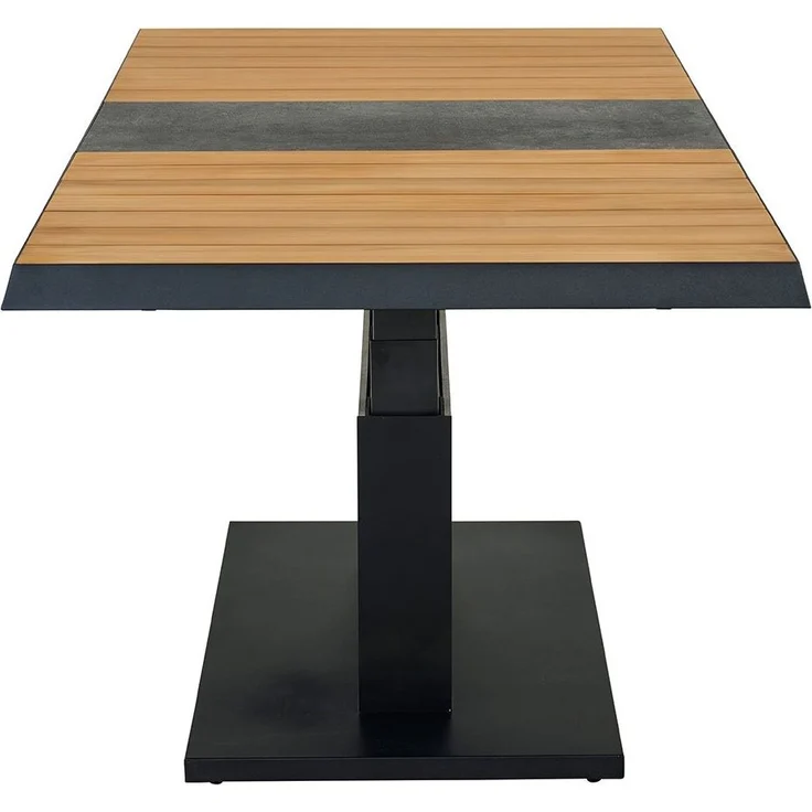 Lift-Tisch MONDO Latea, Aluminium, Anthrazit, Holzfarben, 140 x 53 x 90 cm – Bild 8