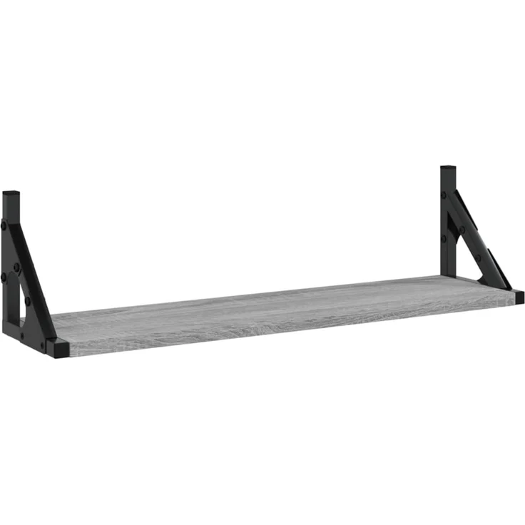 2er-Set Wandregale, Hängeregale Grau Sonoma 60x15x15,5 cm de6577 – Bild 4