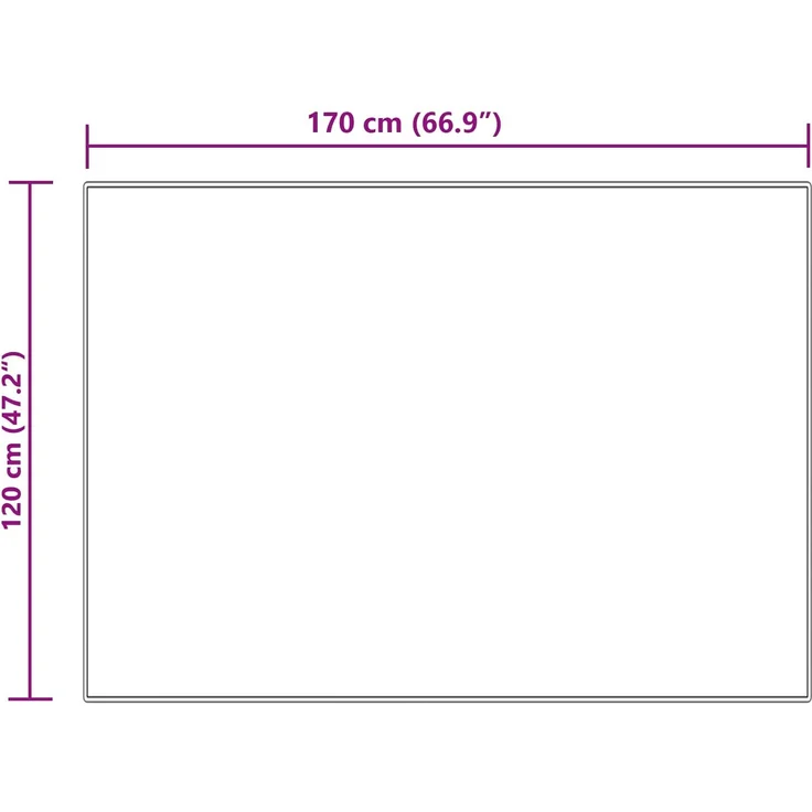 vidaXL Teppich aus Kunstschaffell TAFALLA Creme 120 x 170 cm Polyester 42021504 – Bild 10