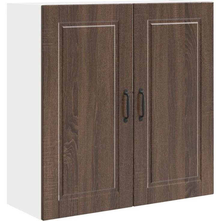 vidaXL Wandschrank PORTO Braun Eichen-Optik 80 x 31 x 80 cm 885412 – Bild 2