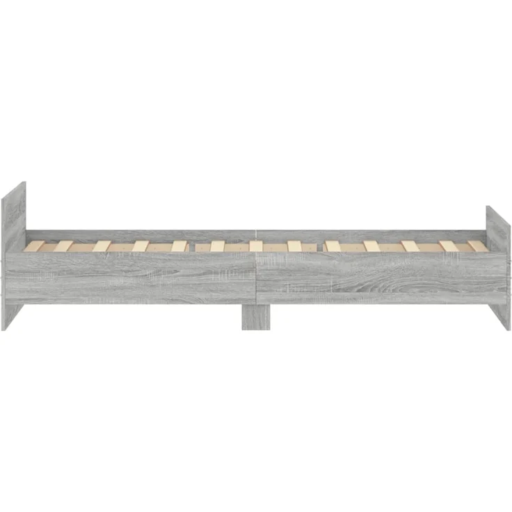 vidaXL Bettgestell Grau Sonoma 100x200 cm Holzwerkstoff 835937 – Bild 4