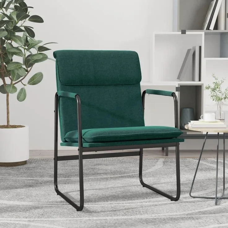 vidaXL Loungesessel Dunkelgrün 55x64x80 cm Stoff 351346