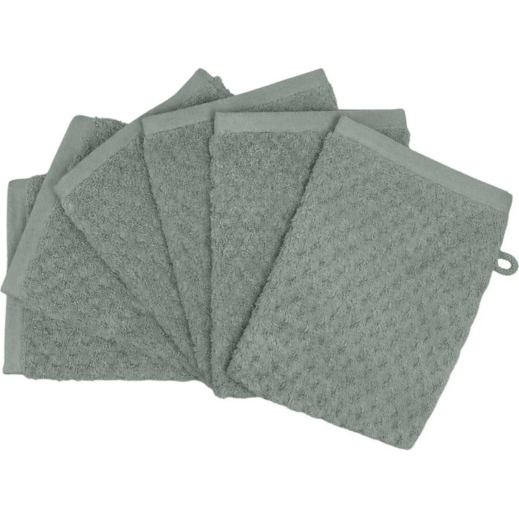 OTTO home Waschlappen Corrin, 6 Premium Waschlappen, 500 gr/m², 16x22 cm, (6-St), 100% Baumwolle, mit Struktur, weich, uni, 5 Jahre Garantie – Bild 3