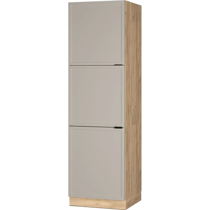 Vorratsschrank Fame-Line GrauBeige/Goldkraft Eiche 60 cm Vicco – Bild 1