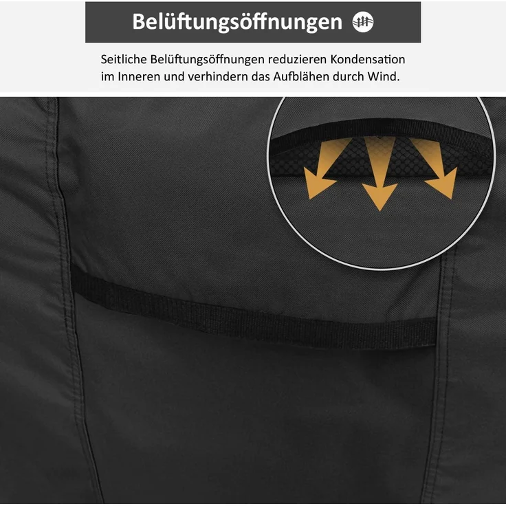 Gartenmöbel Abdeckung 180x120x74cm Winterfest Wasserdicht Oxford-Gewebe – Bild 5
