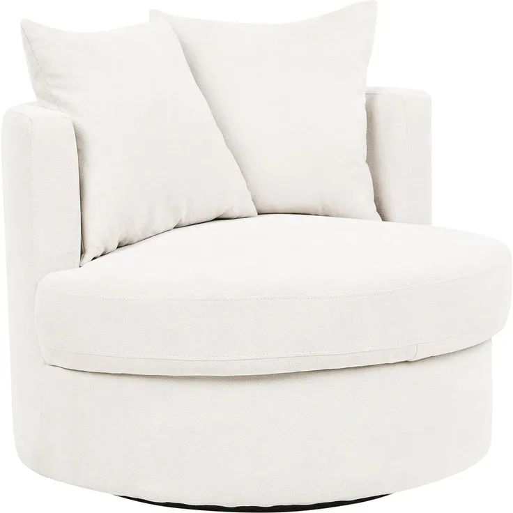Sessel DALBY drehbar Stoff Helles Beige
