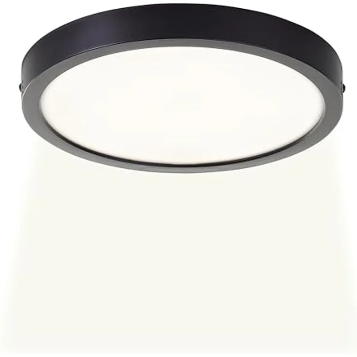 Brilliant LED Deckenleuchte Navara, LED fest integriert, Neutralweiß, Ø 27,5cm, Höhe 3 cm, 1900 lm, 4000 K, IP44